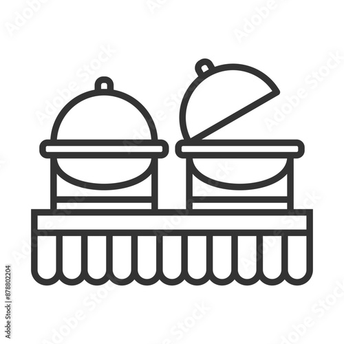 vector buffet outline icon for apps and websites
