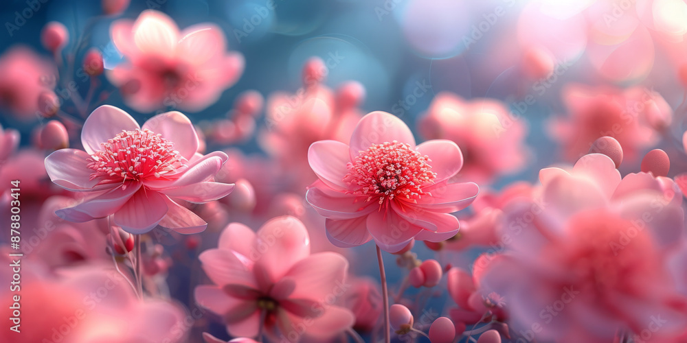 青空に咲く紫陽花 青空に咲く紫陽花