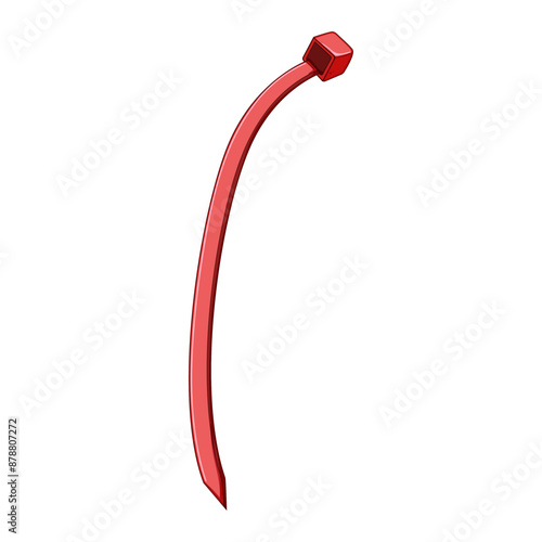 nylon cable ties cartoon. wrap bundle, wire color, electrician fastener nylon cable ties sign. isolated symbol vector illustration
