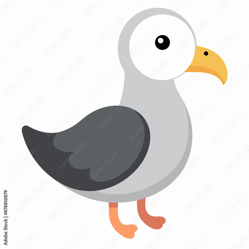 Create a Full Image of Cute Albatross Clipart in White Background | Vector Illustration Create a Full Image of Cute Albatross Clipart in White Background | Vector Illustration