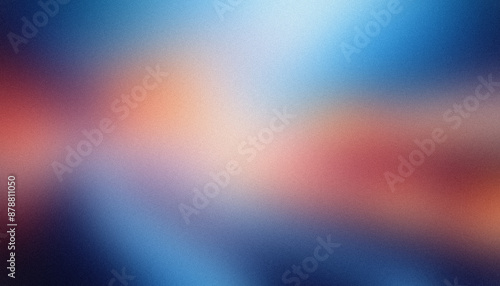 Abstract blurred gradient mesh background flowing from blue to red