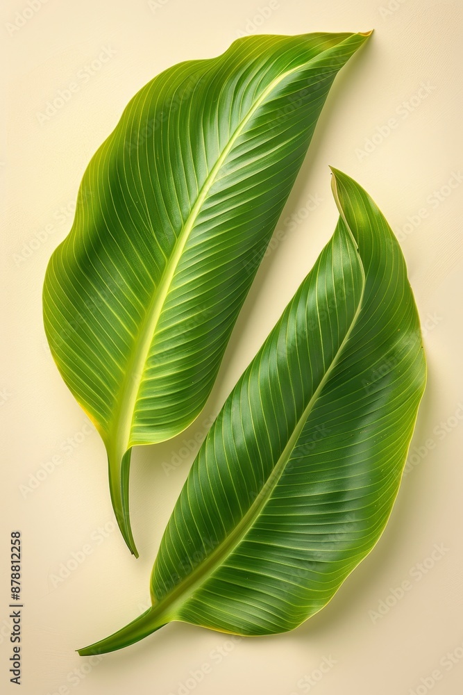 LOHAS event poster health, sustainability, and nature with banana leaves design LOHAS event poster health, sustainability, and nature with banana leaves design