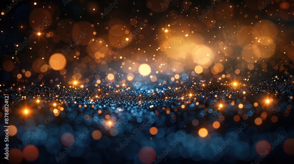 glitter lights grunge background, Golden abstract bokeh on black and gold background. Holiday concept. glitter lights grunge background, Golden abstract bokeh on black and gold background. Holiday concept.