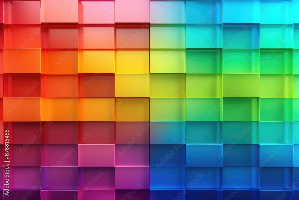 Colorful rainbow light reflecting and refracting on textured wall. Colorful rainbow light reflecting and refracting on textured wall.