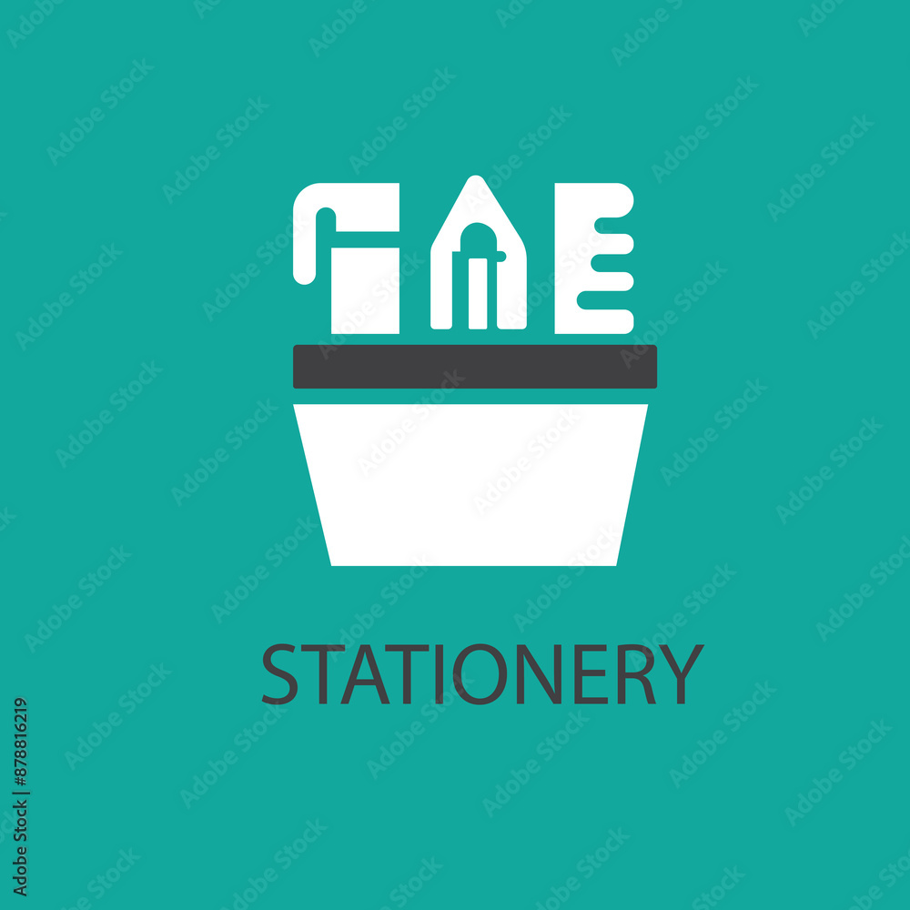 Vector logo, icon for a stationery store Vector logo, icon for a stationery store