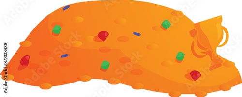 Treasure chest overflowing with gold coins and jewels, symbolizing wealth and abundance