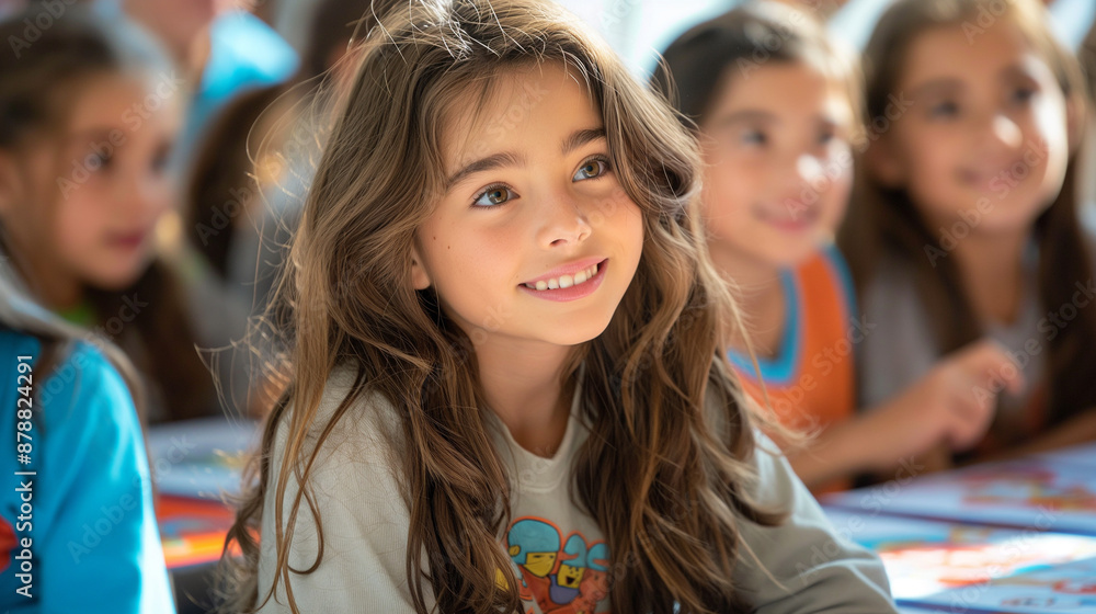 Engaged and happy students in the classroom Engaged and happy students in the classroom