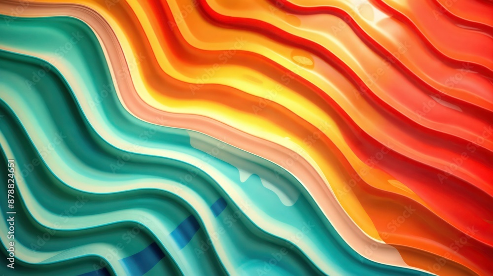 Abstract Summer Waves Background Abstract Summer Waves Background