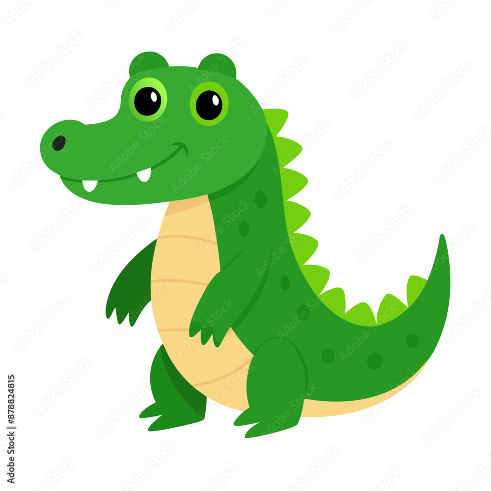 Cute Alligator Vector Illustration Cute Alligator Vector Illustration