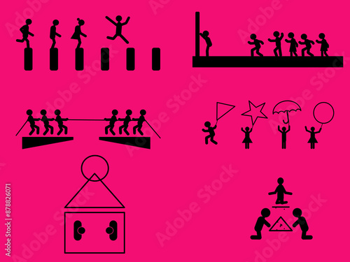Traditional children's games played in various Asian countries