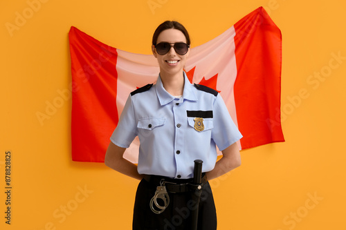 Female police officer and f...