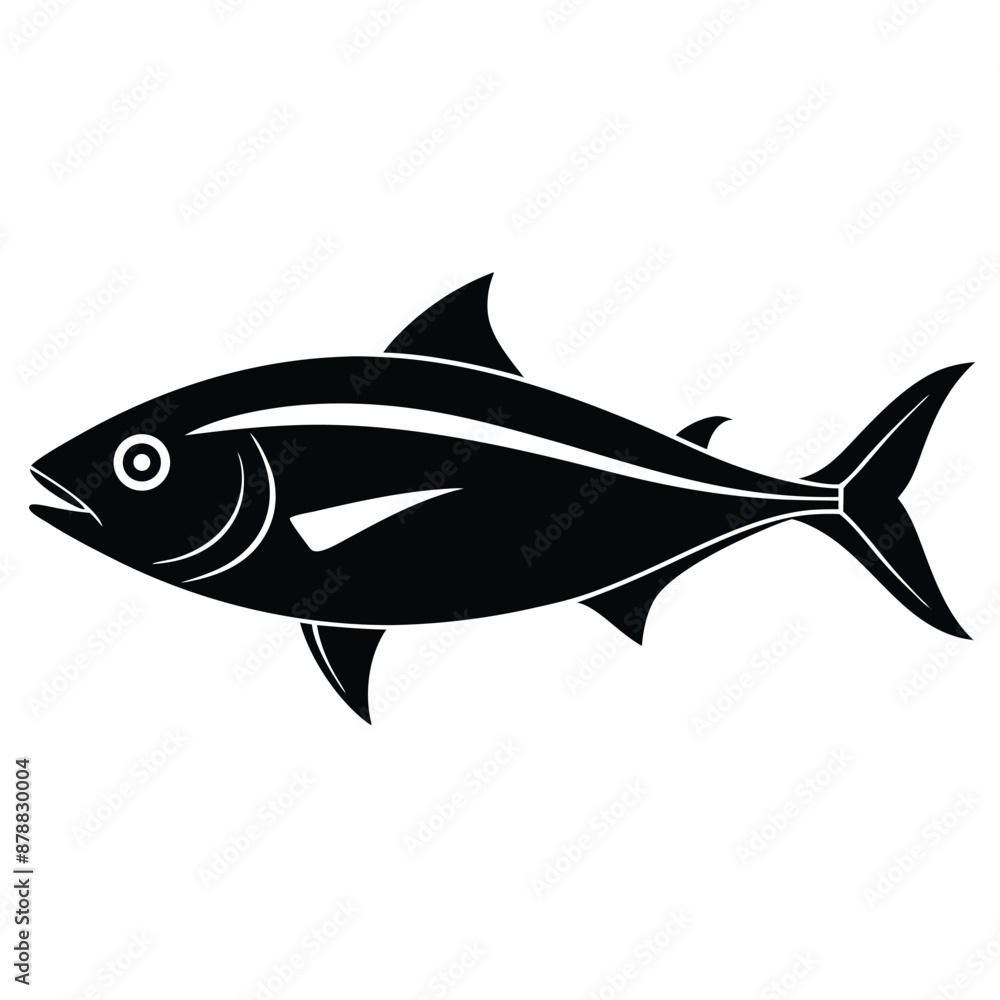 amberjack simple vector silhouette black and white amberjack simple vector silhouette black and white