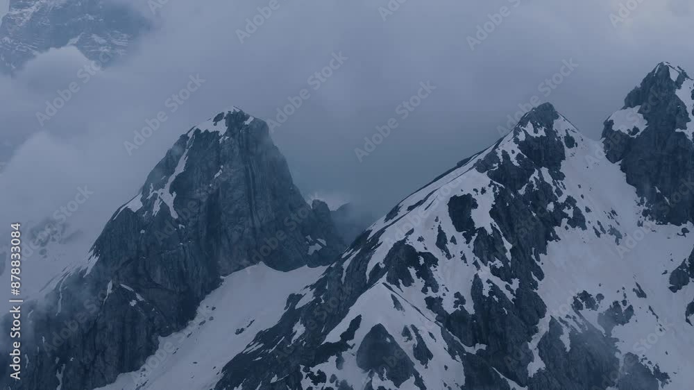 Italy dolomites natural park Giau pass surroundings clouds and general images 4k with drone Italy dolomites natural park Giau pass surroundings clouds and general images 4k with drone