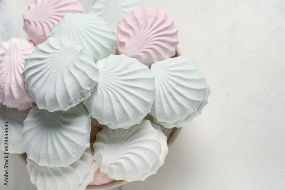 Sweet zefirs on light background Sweet zefirs on light background