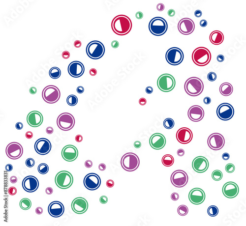 a alphabet make by circle 