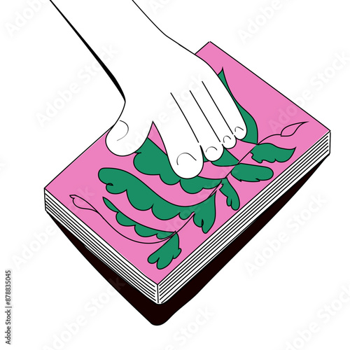 Ilustração de Livro Cartoon