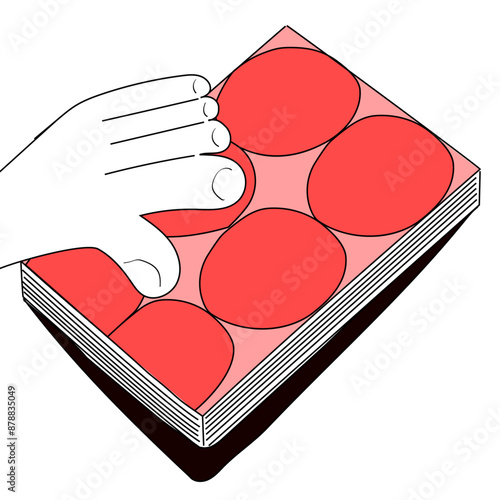 Ilustração de Livro Cartoon