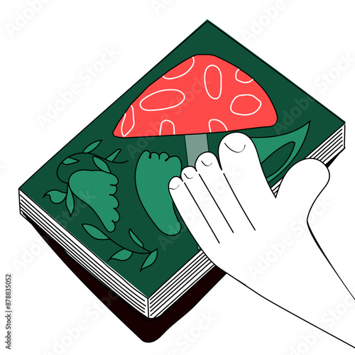 Ilustração de Livro Cartoon