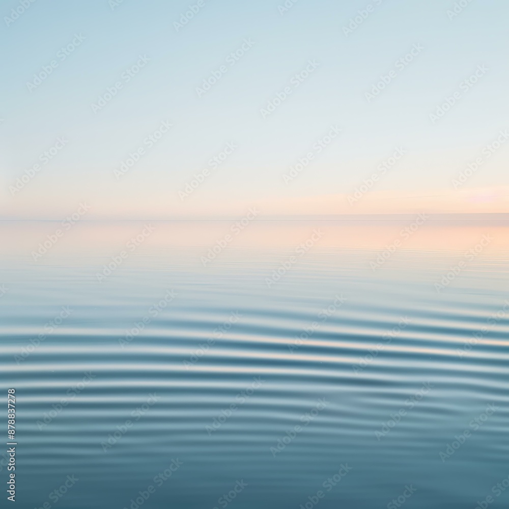 Obraz premium Tranquil Waters: Serenity on the Horizon