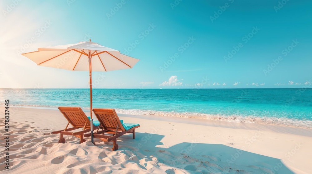 Tranquil Beach Haven: Serenity Under the Azure Sky Tranquil Beach Haven: Serenity Under the Azure Sky