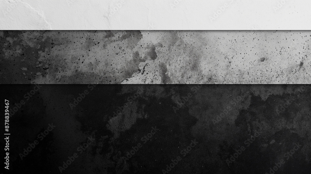 Fototapeta premium A black and white photo of a wall with a white stripe