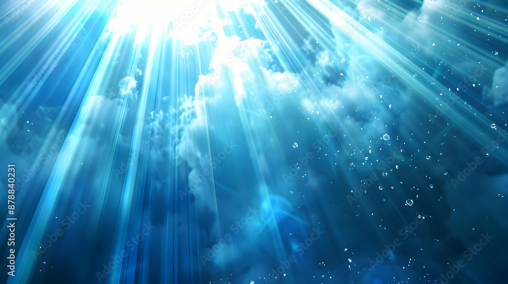 Fototapeta premium blue light rays background