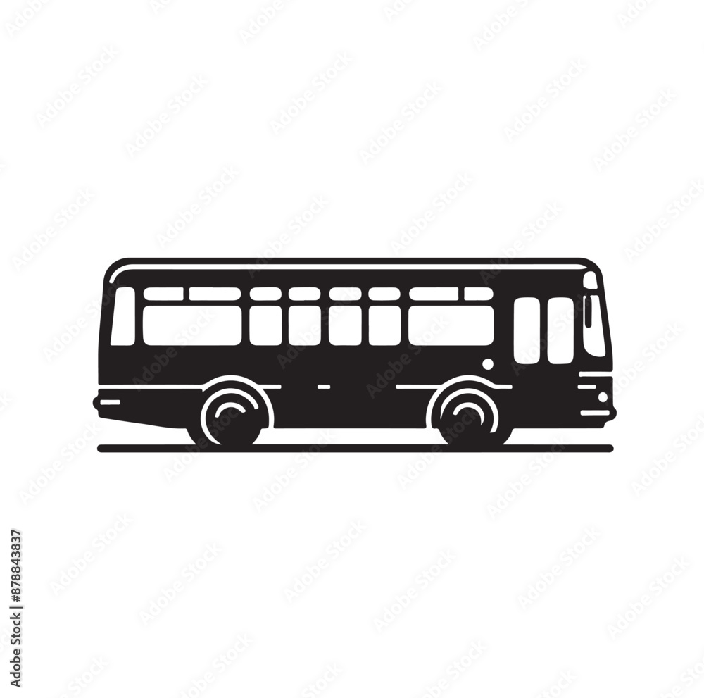 bus vector silhouette illustration bus vector silhouette illustration