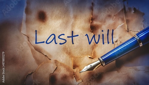 Legal Document of Last Will Preparation photo