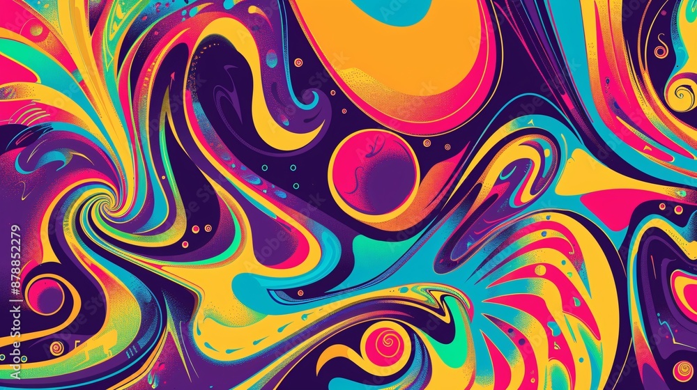 Abstract Swirling Colorful Pattern Abstract Swirling Colorful Pattern