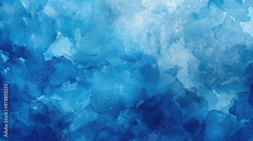 Wallpaper Mural Text space over blue watercolor texture Torontodigital.ca