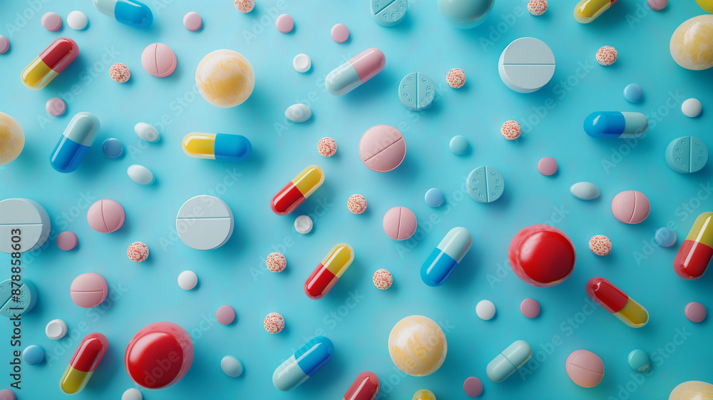pills and capsules on the table pills and capsules on the table