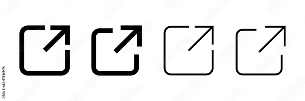 Link icon vector isolated on white background. Link vector icon. External link symbol vector icon. Hyperlink symbol Link icon vector isolated on white background. Link vector icon. External link symbol vector icon. Hyperlink symbol