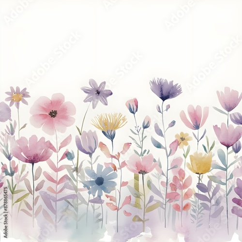 watercolor floral background