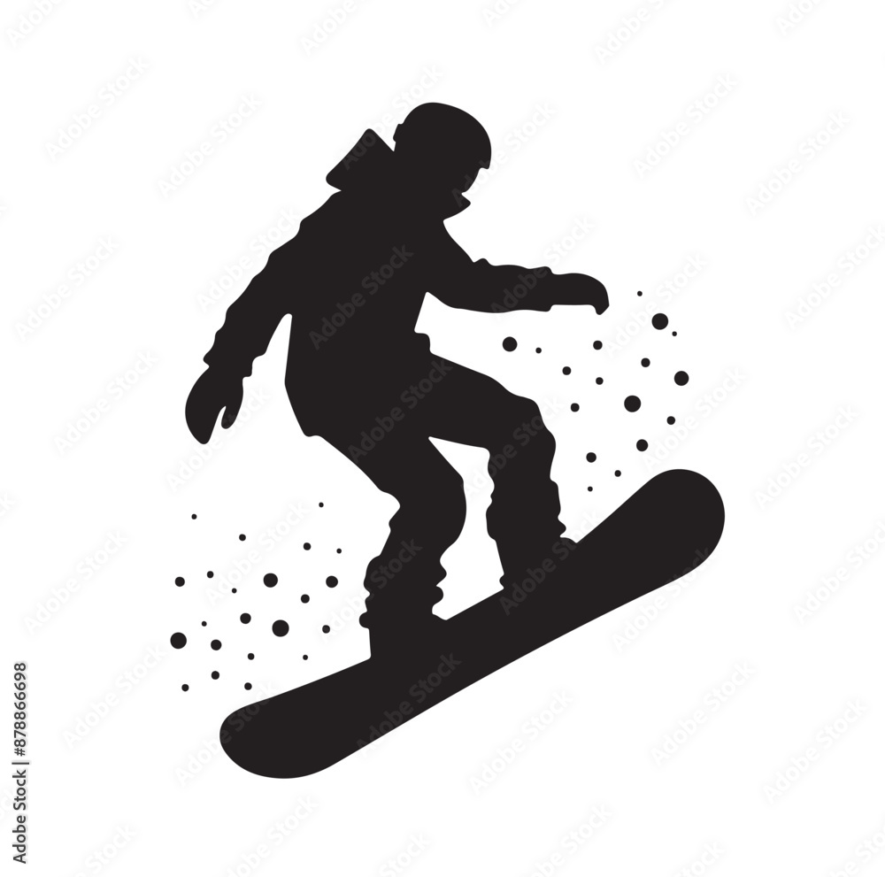 snowboarder silhouette vector illustration snowboarder silhouette vector illustration