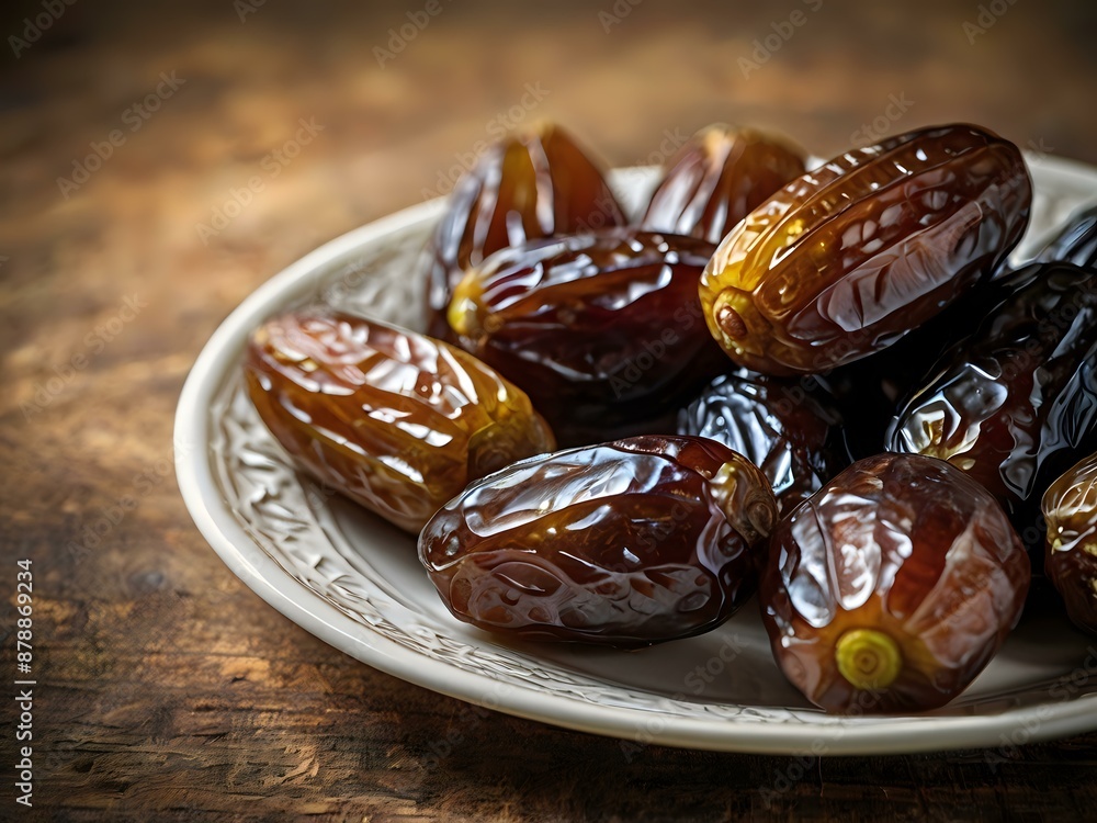 dates close up. date palm background. Date palm on a traditional craftsman market.Horizontal image. dates close up. date palm background. Date palm on a traditional craftsman market.Horizontal image.