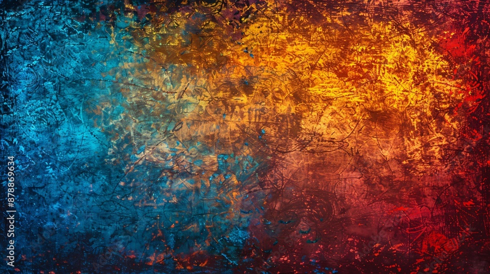 Abstract Background with Warm and Cool Tones Abstract Background with Warm and Cool Tones
