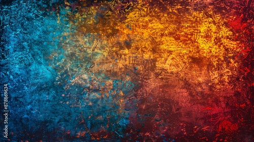 Abstract Background with Warm and Cool Tones