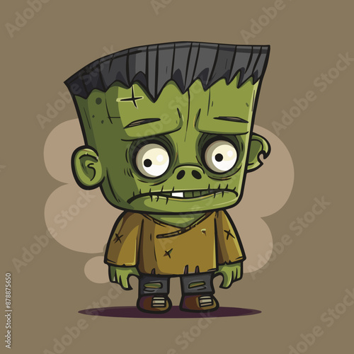 Cute Cartoon Halloween Fran...
