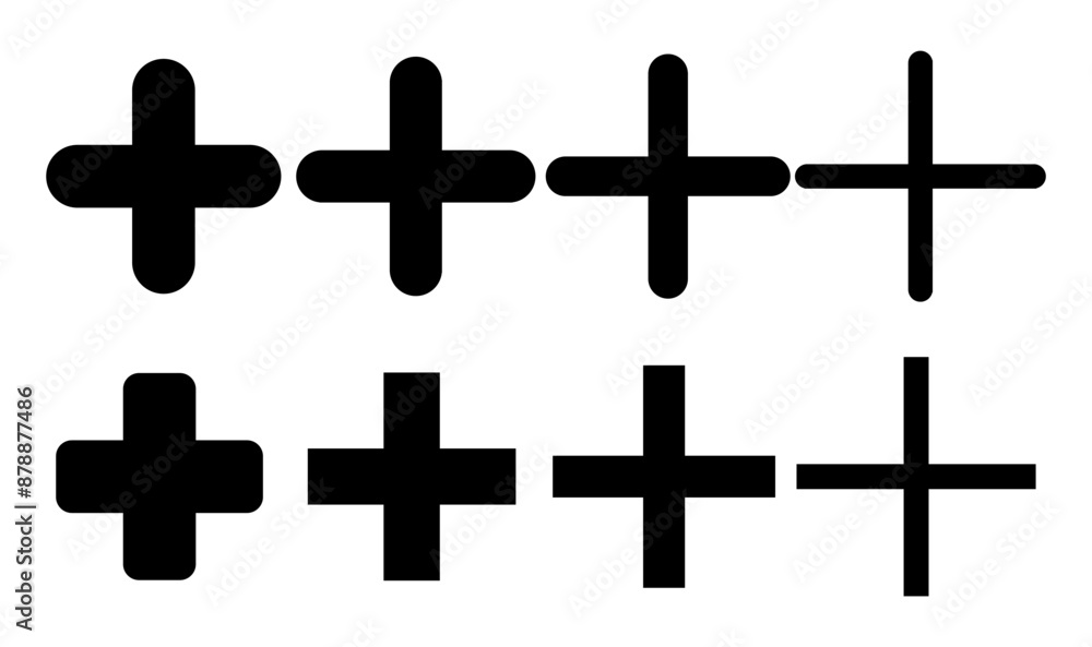 Plus Icon set. Add plus icon Plus Icon set. Add plus icon
