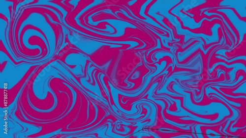 Liquid seamless looping HD animation of abstract watercolor background with swirl waves