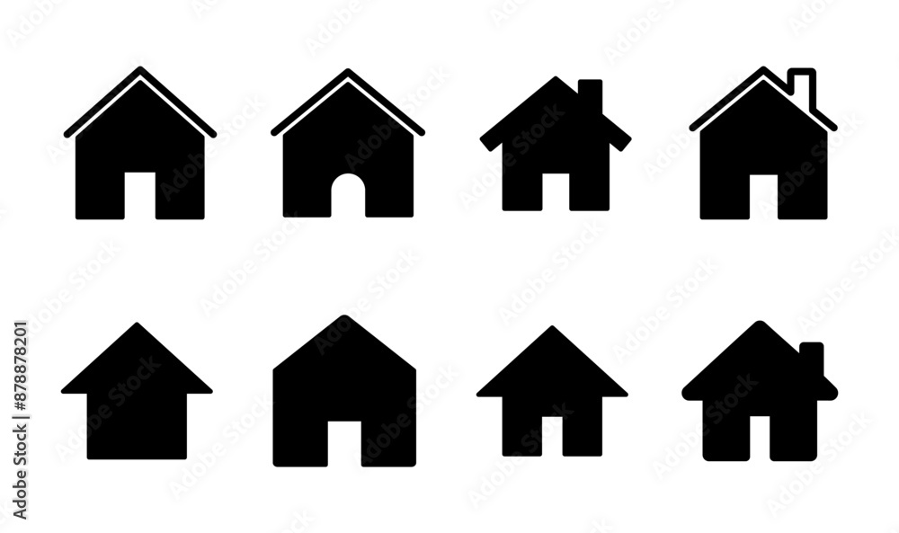 House icon set. Home icon vector House icon set. Home icon vector
