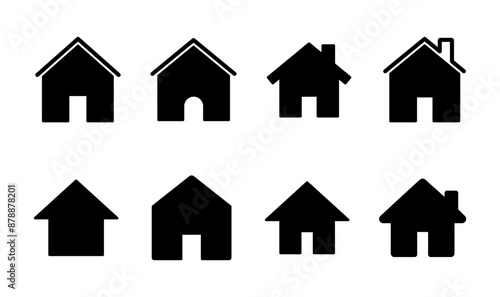 House icon set. Home icon vector
