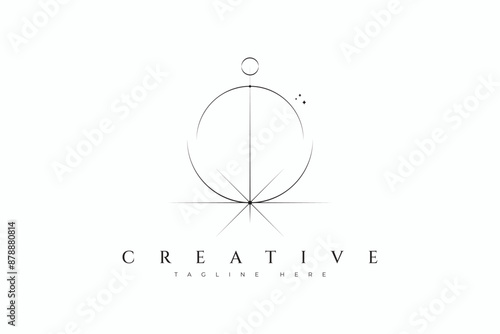 Eclipse Imagination Logo Unleashing Creative Wonders for Modern Abstract Brand Identity