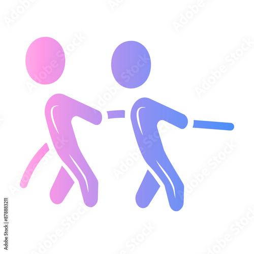 tug of war Gradient icon