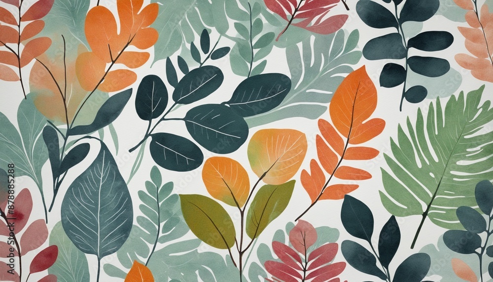 colorful leaves graphic colorful leaves graphic