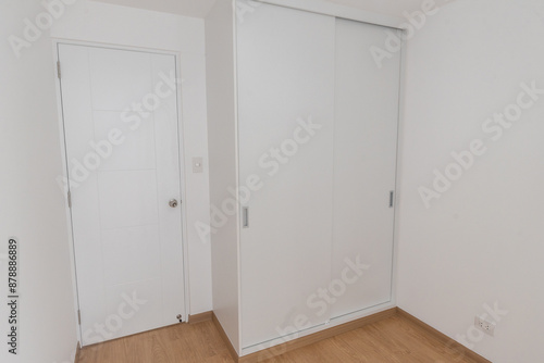 Apartment room with built-in Closet