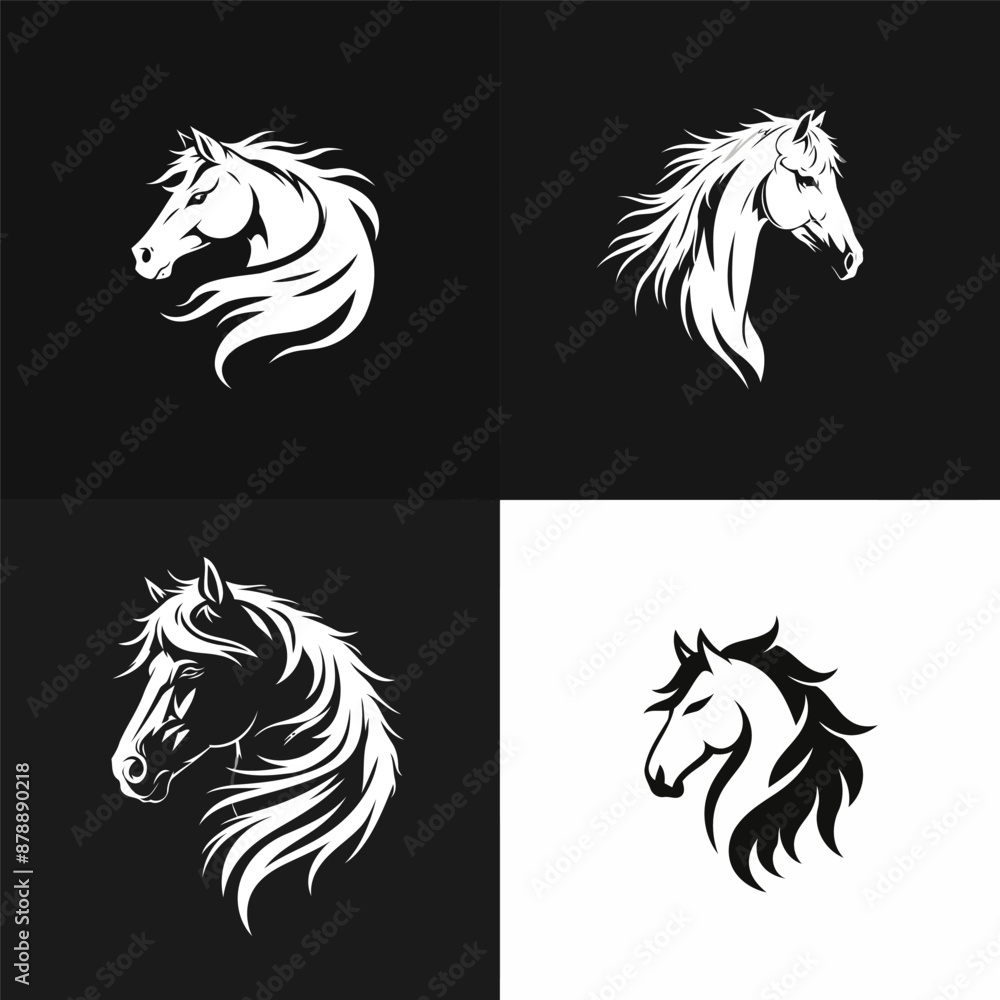 Horse logo design vector illustration Horse logo design vector illustration