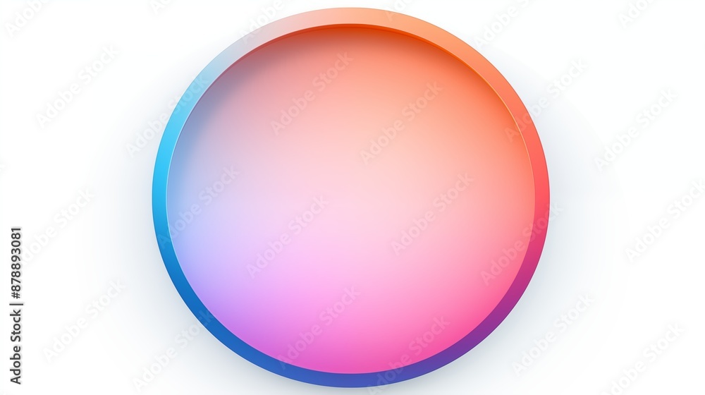 Vibrant Gradient Circle with Soft Color Transitions Vibrant Gradient Circle with Soft Color Transitions