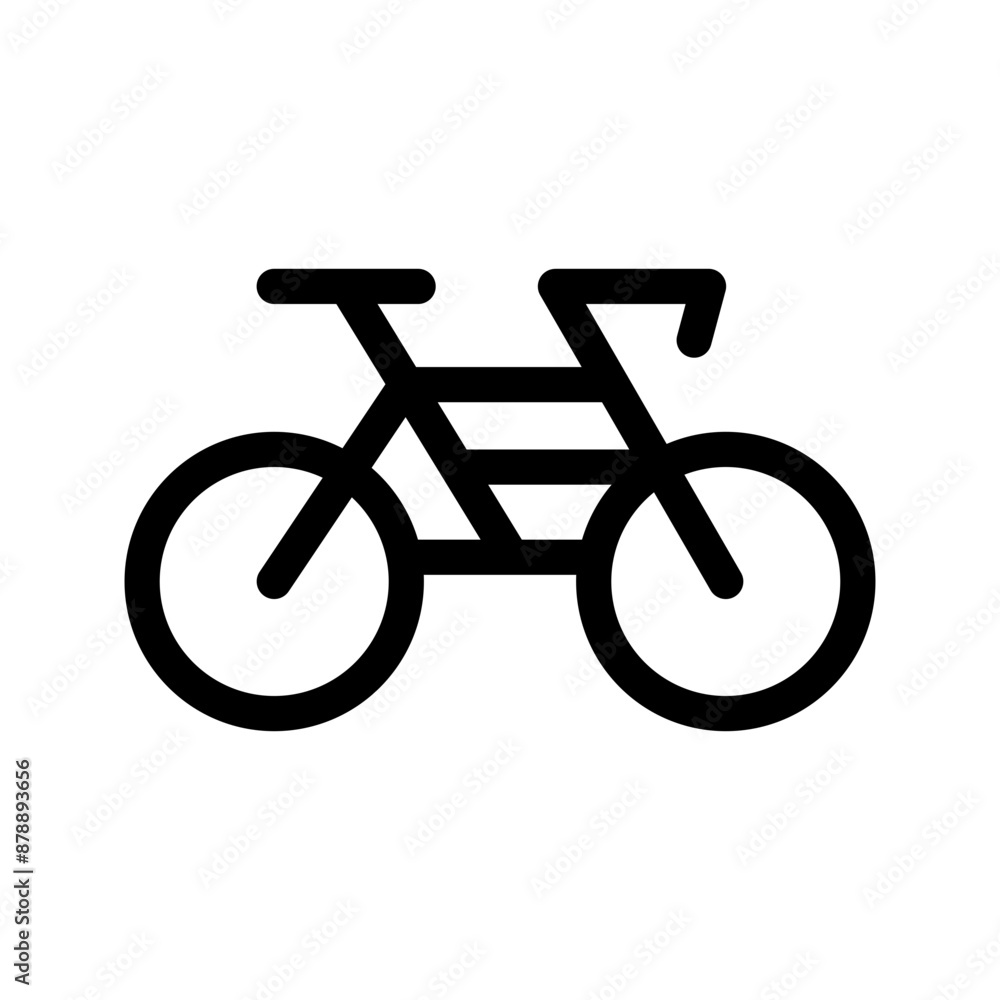 Fototapeta premium Bicycle Icon Vector Symbol Design Illustration