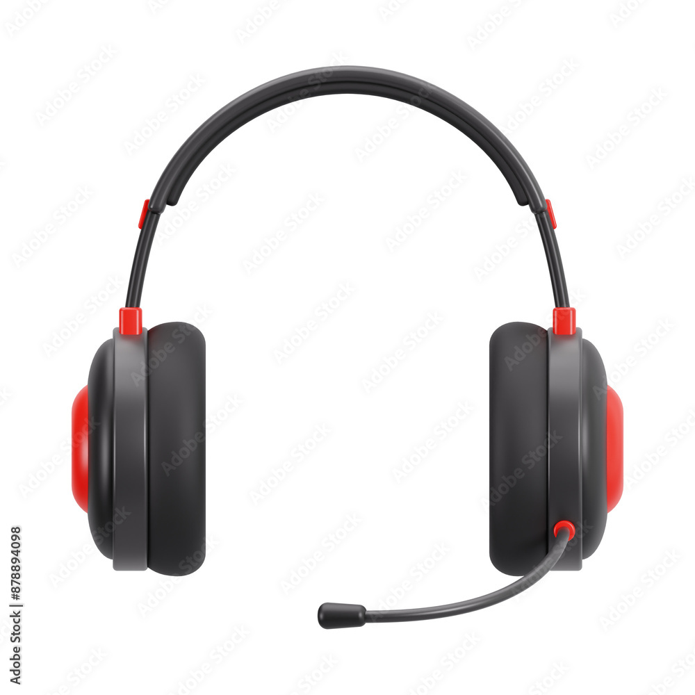 headphone 3d icon, content creator 3d icon set, transparent background headphone 3d icon, content creator 3d icon set, transparent background
